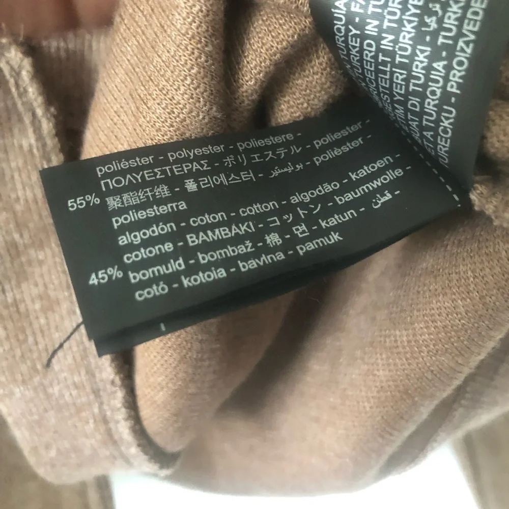BNWT Zara Taupe V-Neck Soft Button Cardigan | Size M - Picture 6 of 7